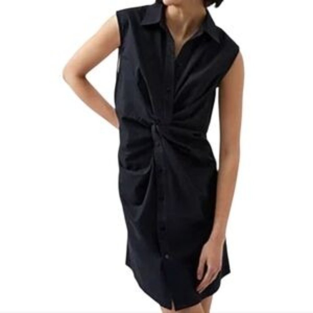 French Connection Aofie Sleeveless Dress In Blackout | Size 6